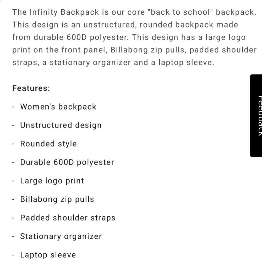 Purple back pack - Picture 5 of 5